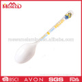 Chinese style yellow print platic soup spoon
